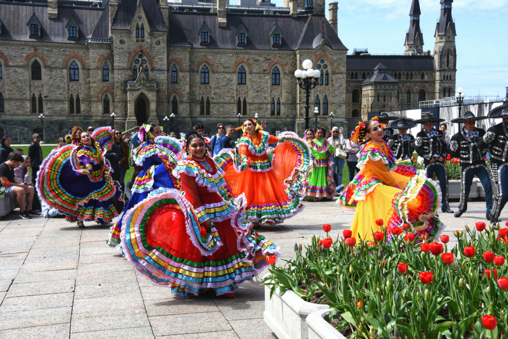Cinqo de Mayo festival dancers in Ottawa, Canada